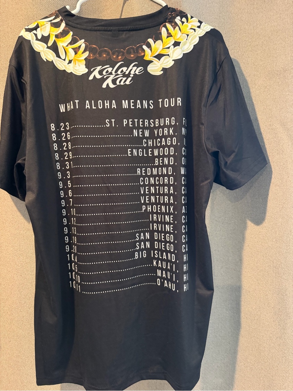 Black Women's Short-Sleeve "What Aloha Means" Graphic Tee - Picture 3 of 3